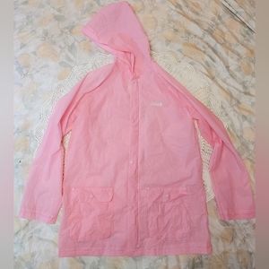 COLEMAN Girls Pink EVA Packable Emergency Rain Jacket Size L/